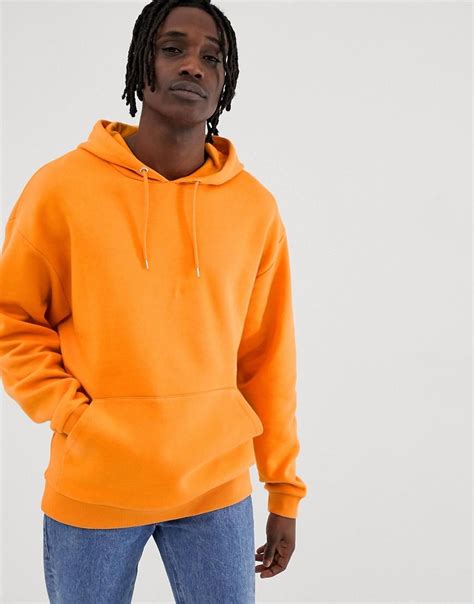 orange hoodie oversized.